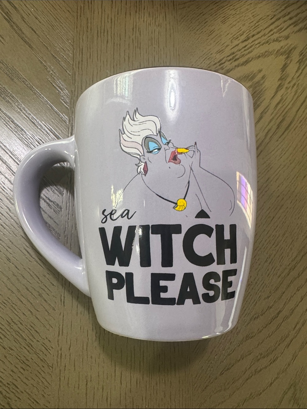 Disney Lavender Ceramic Mug with Logo Sea Witch